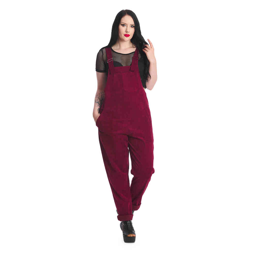 Banned - Demi Jumpsuit - Bordeaux rouge